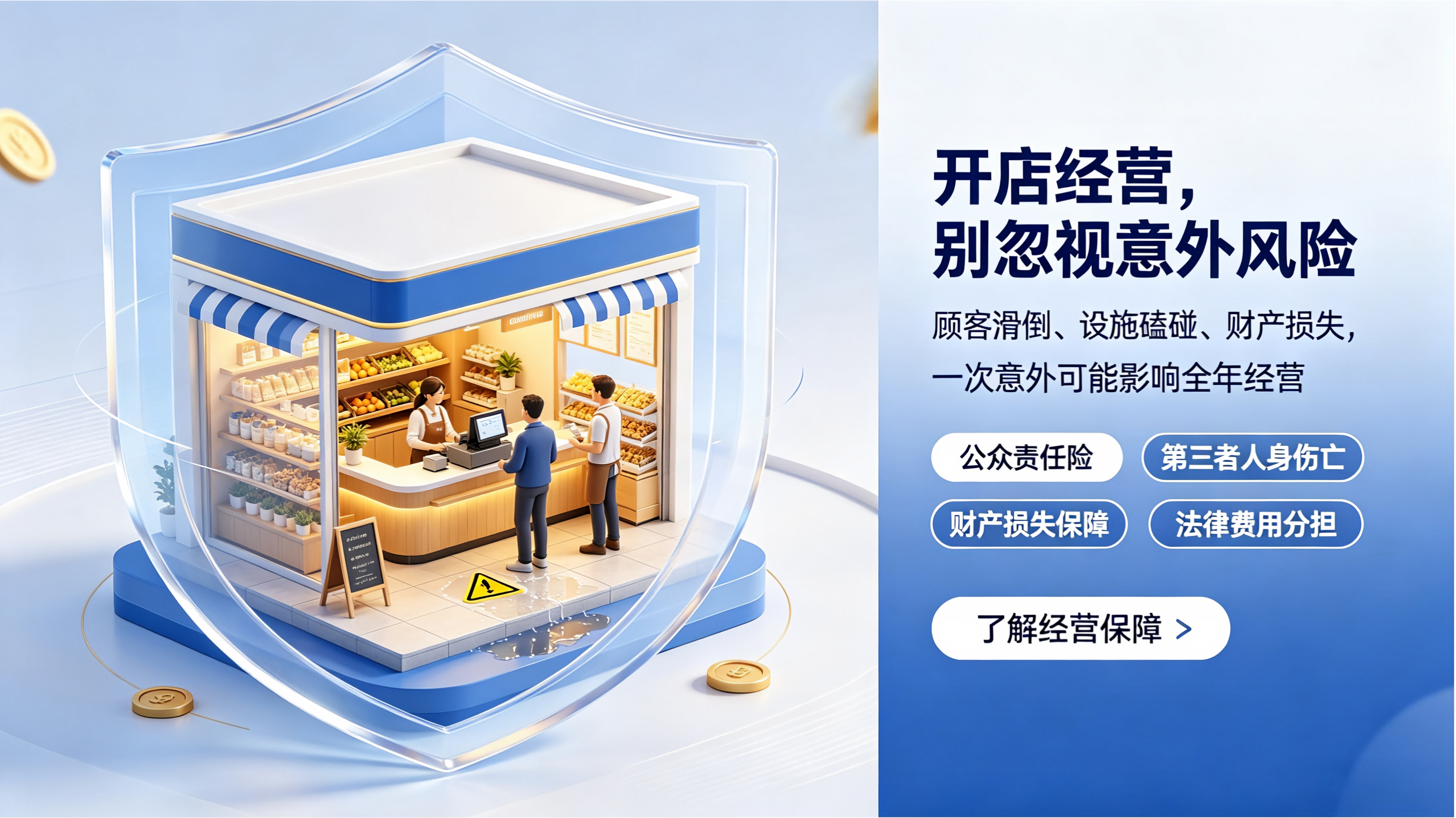 开店最怕 “意外赔大钱”？太平洋公众责任险，守护你的经营底气