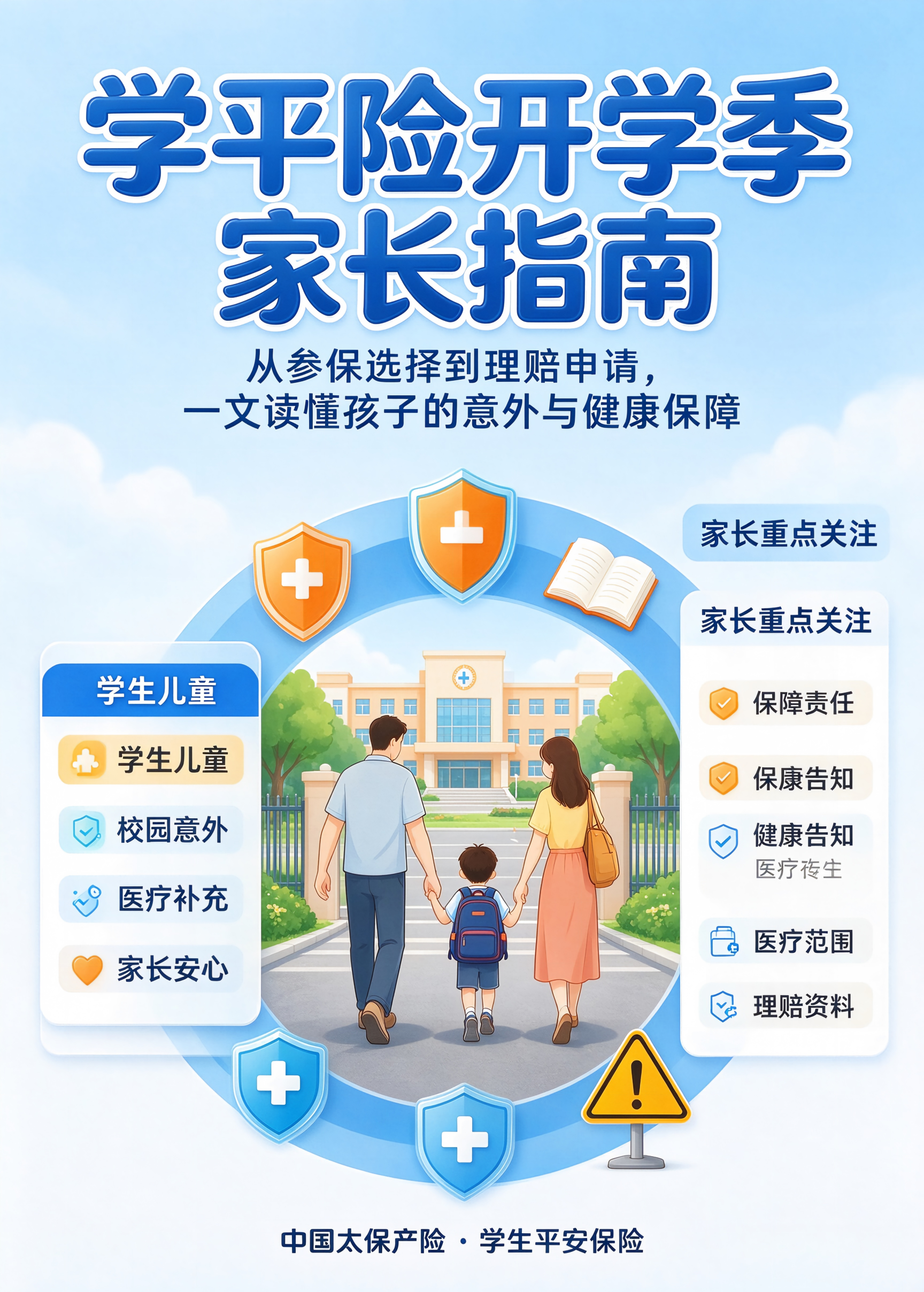 太平洋保险学平险：开学季家长配置指南